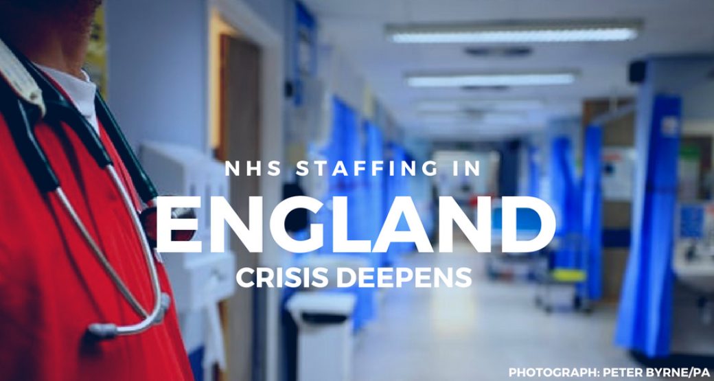 NHS staffing in England crisis deepens
